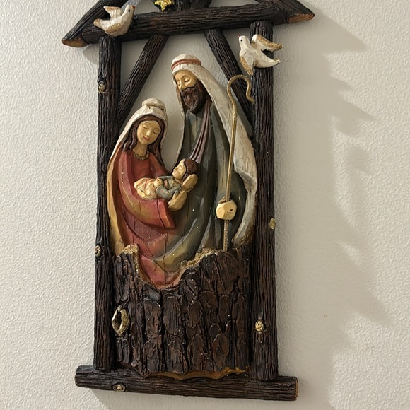 Christmas Nativity stable wall hanging - Picture 3 of 12